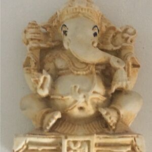 Elegant Tan Ganesha Statue
